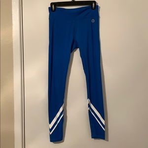Tory Sport Galleria Blue Chevron Leggings